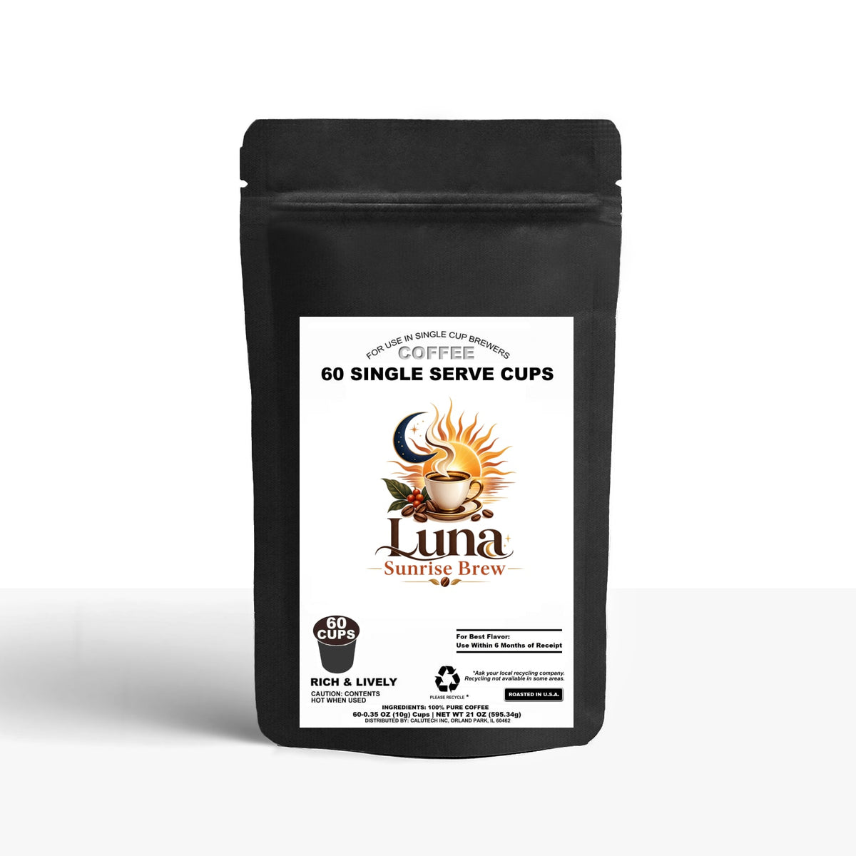 60 Pack Single Serve Coffee Capsules